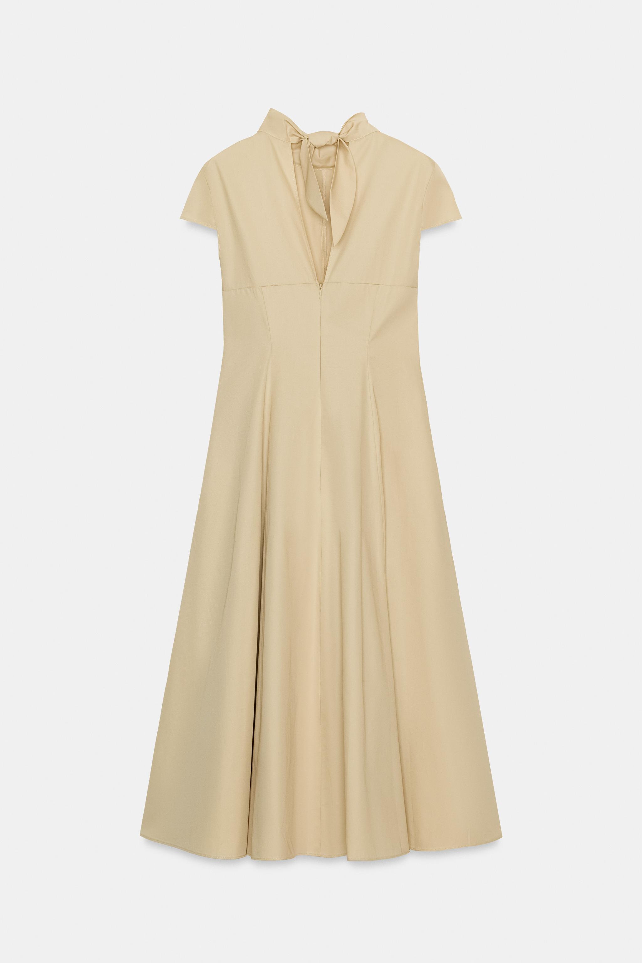 ROBE MI-LONGUE GABARDINE